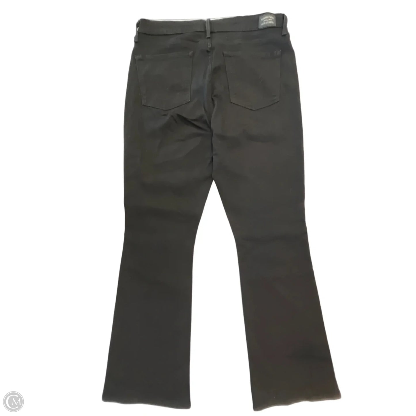 Jeans Boot Cut By Levis In Black Denim, Size: 14