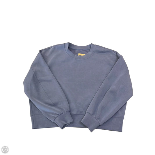 Athletic Top Long Sleeve Crewneck By Lululemon In Blue, Size: M