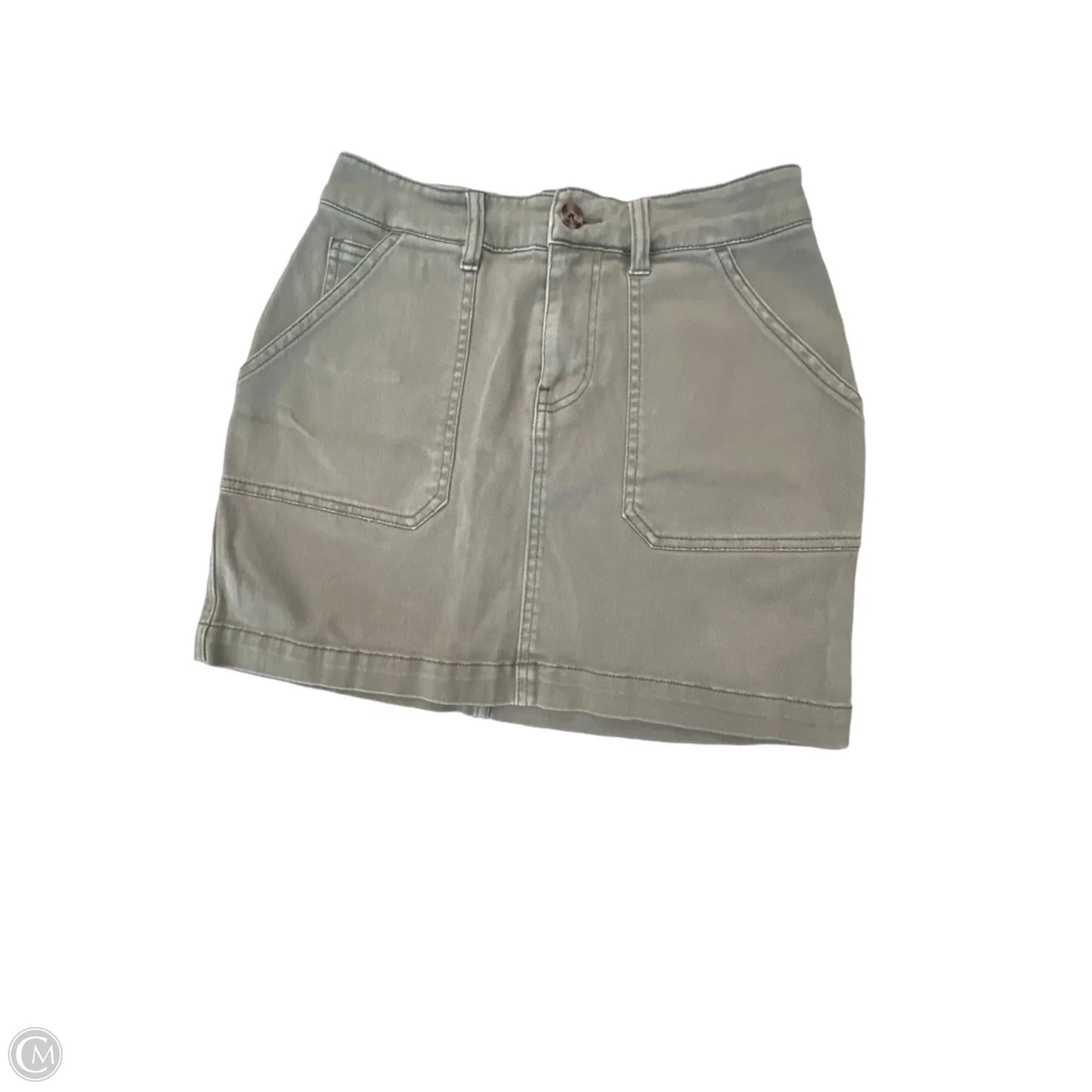 Skirt Mini & Short By Faherty In Green Denim, Size: S