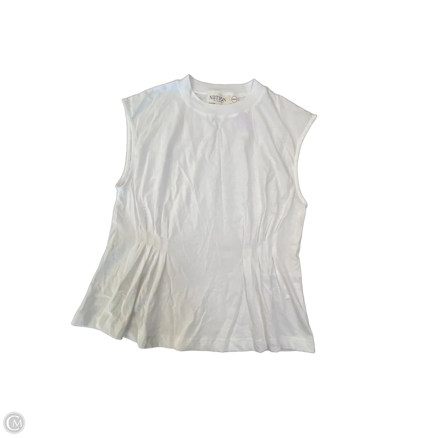 Top Sleeveless By Nation In White, Size: Xs
