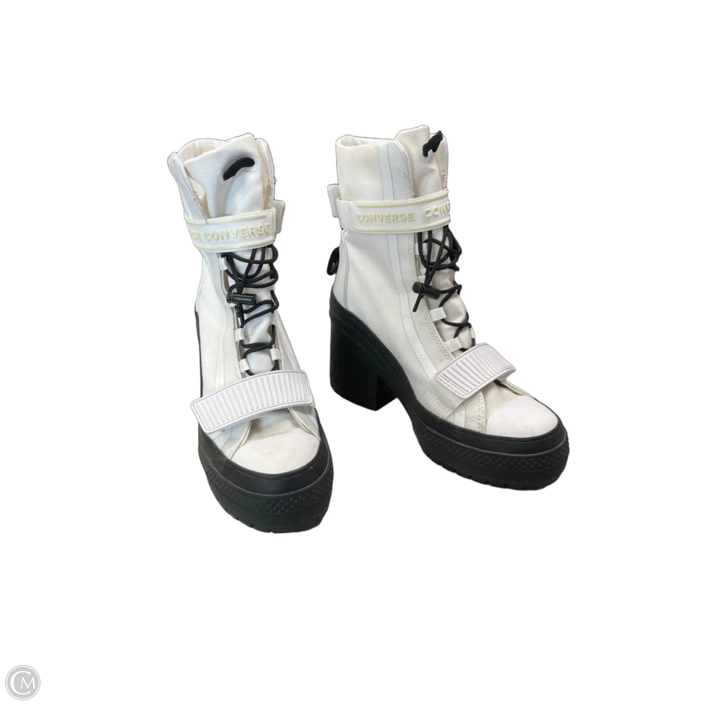 Boots Ankle Heels By Converse In White, Size: 7