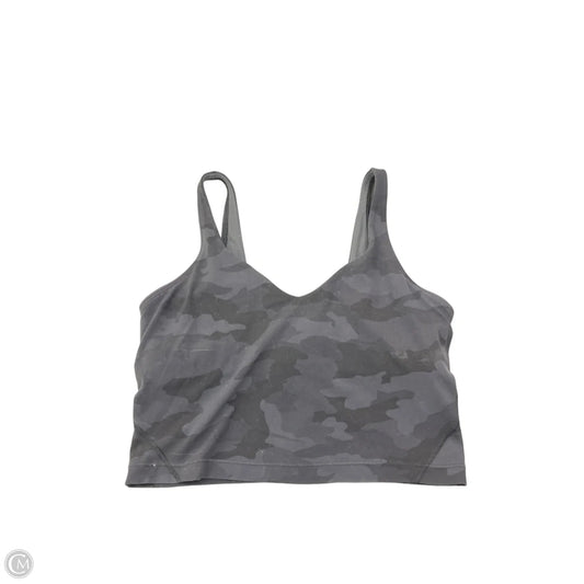 Athletic Tank Top By Lululemon In Grey, Size: M