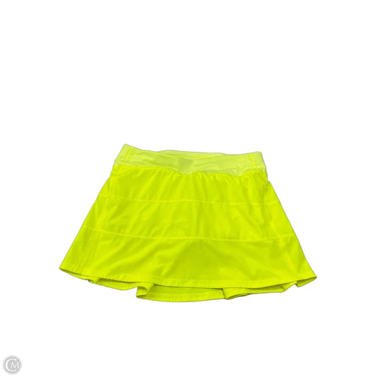 Athletic Skort By Lululemon In Yellow, Size: S