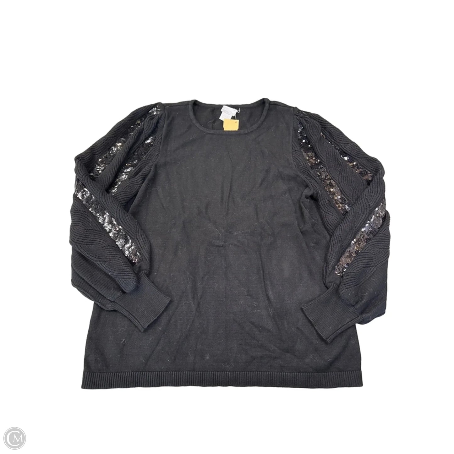 Sweater By Chicos In Black, Size: M