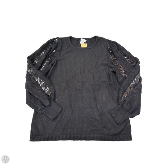 Sweater By Chicos In Black, Size: M