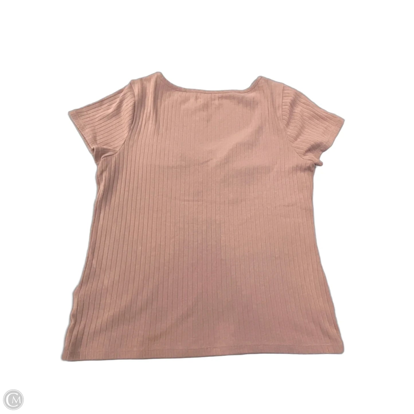 Top Short Sleeve By Madewell In Peach, Size: L