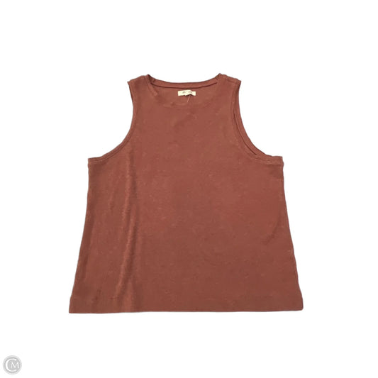 Top Sleeveless By Madewell In Orange, Size: L