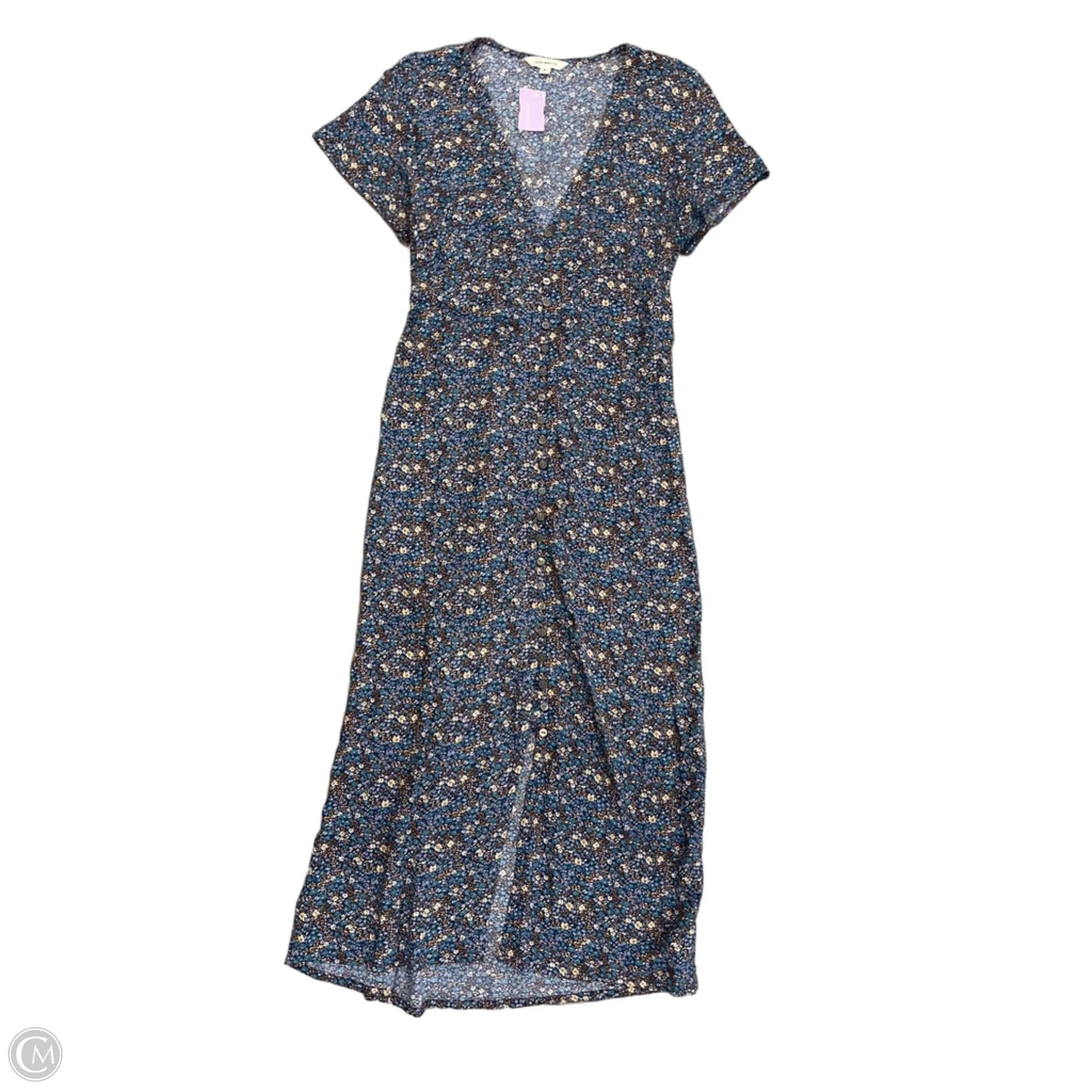 Dress Casual Maxi By Lucky Brand In Floral Print, Size: M