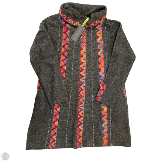 Top Long Sleeve By Cmb In Grey, Size: L