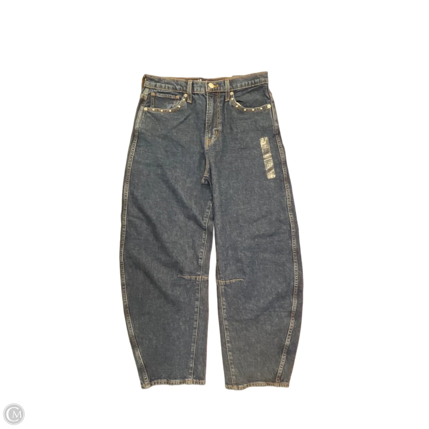 Jeans Wide Leg By Gap In Blue Denim, Size: 4
