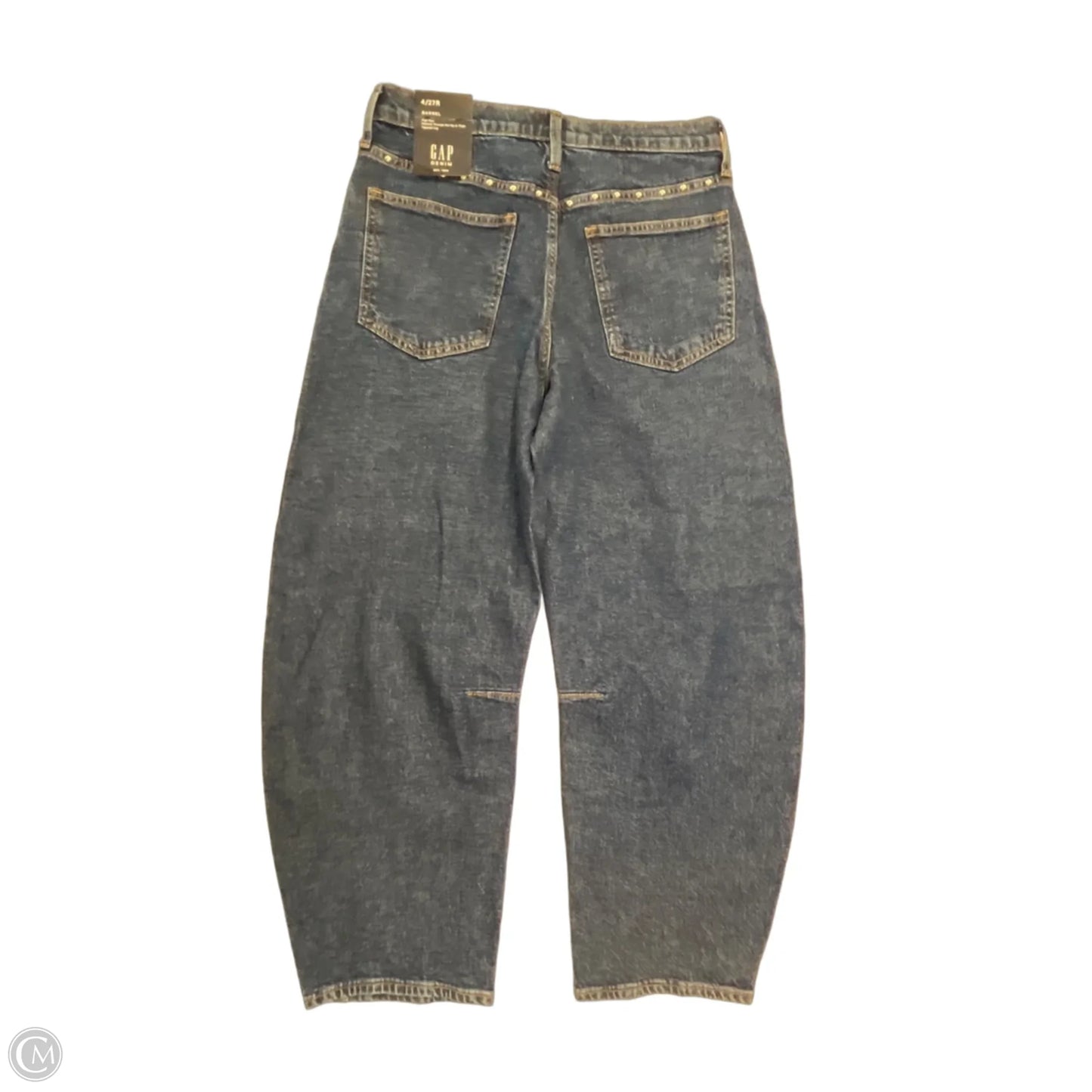 Jeans Wide Leg By Gap In Blue Denim, Size: 4