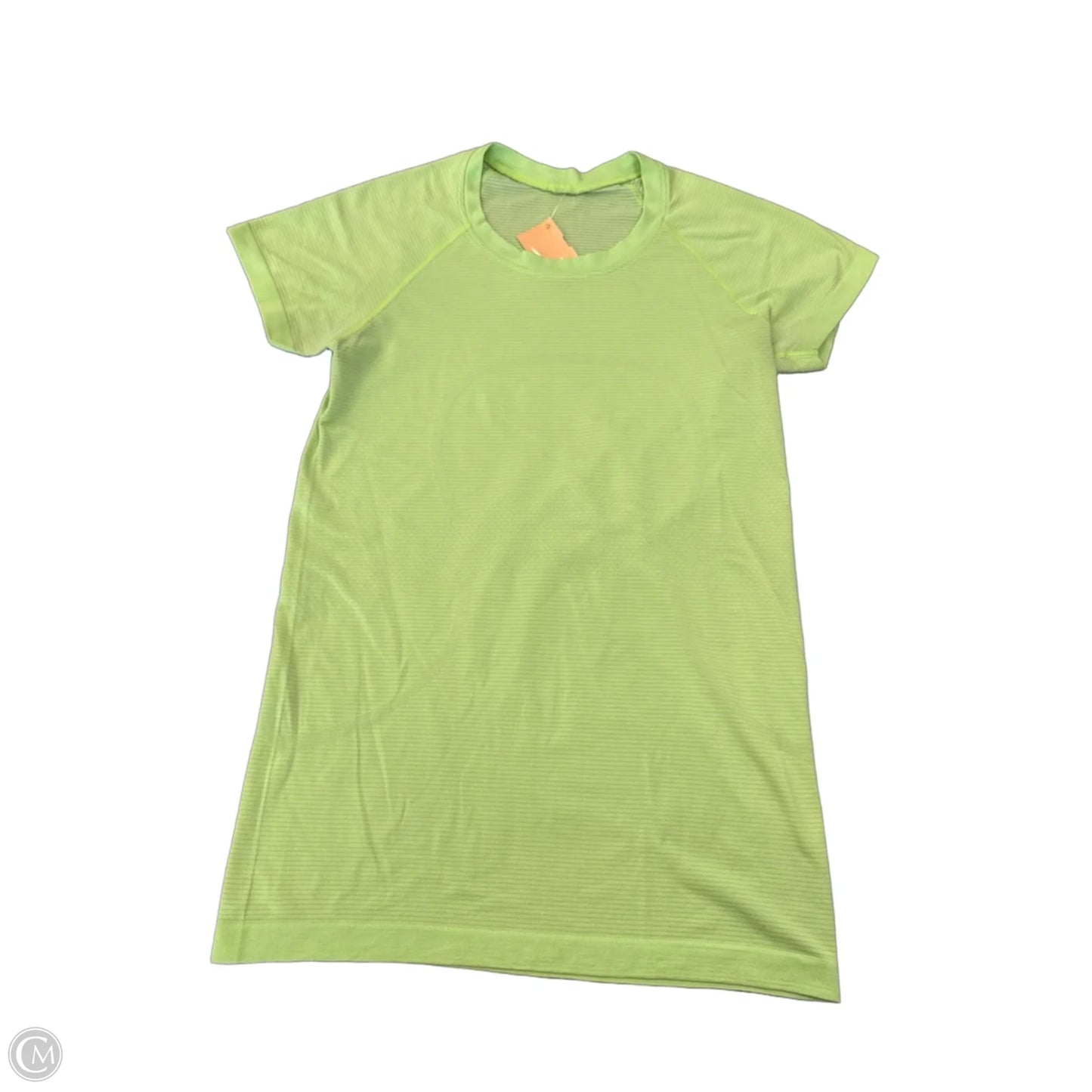Athletic Top Short Sleeve By Lululemon In Green, Size: S