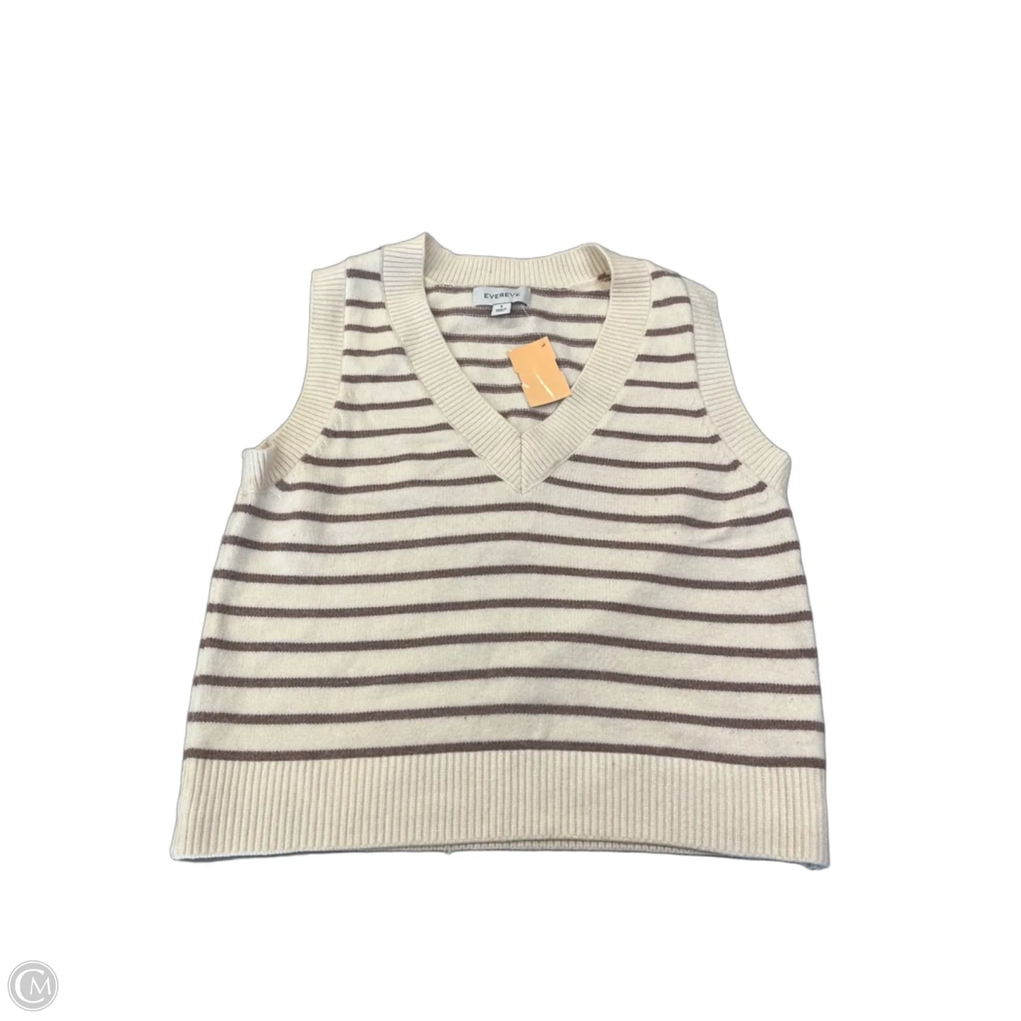 Vest Sweater By Evereve In Cream, Size: S