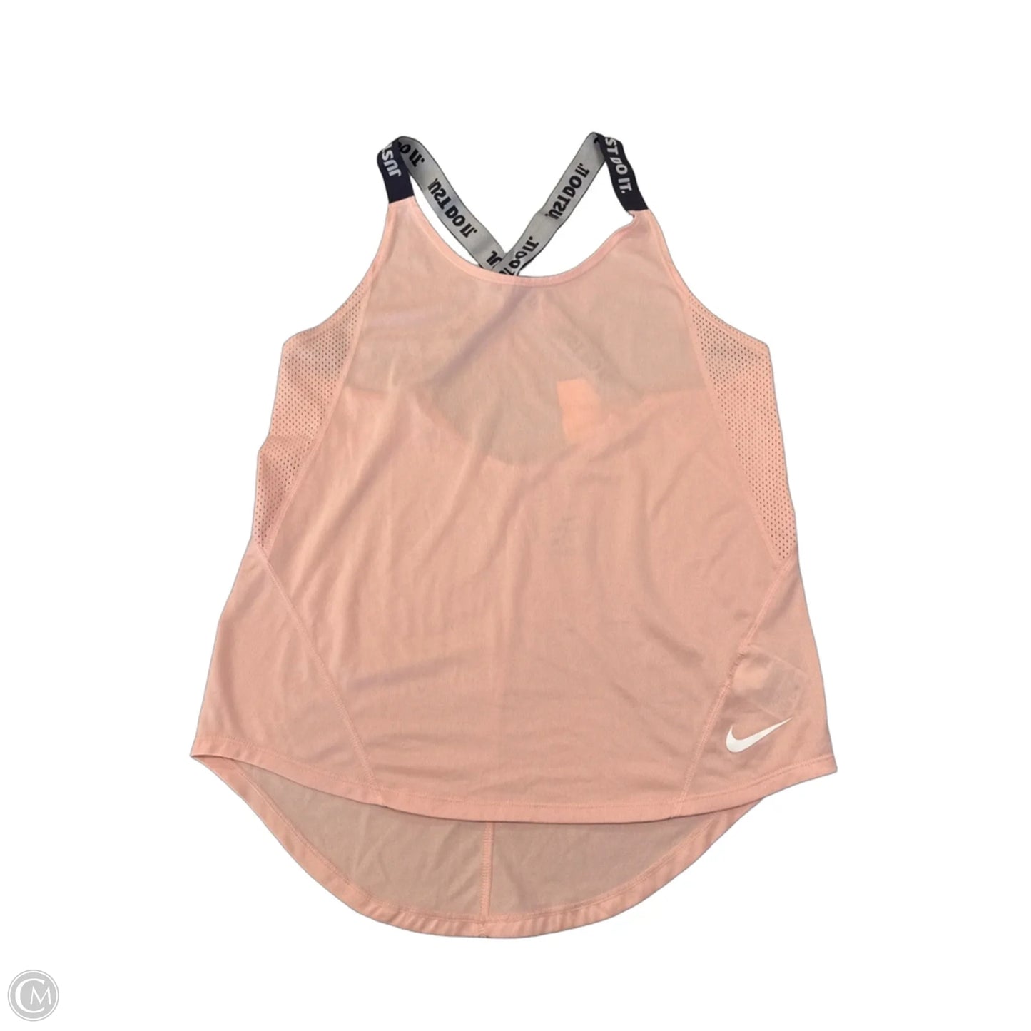 Athletic Tank Top By Nike Apparel In Peach, Size: S