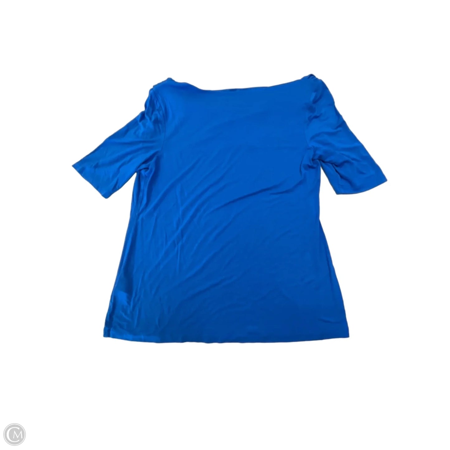 Blouse Designer By Lafayette 148 In Blue, Size: L
