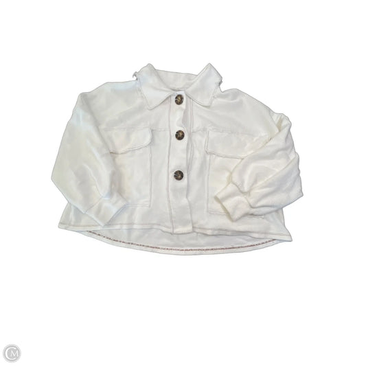Jacket Shirt By Bucketlist In White, Size: L