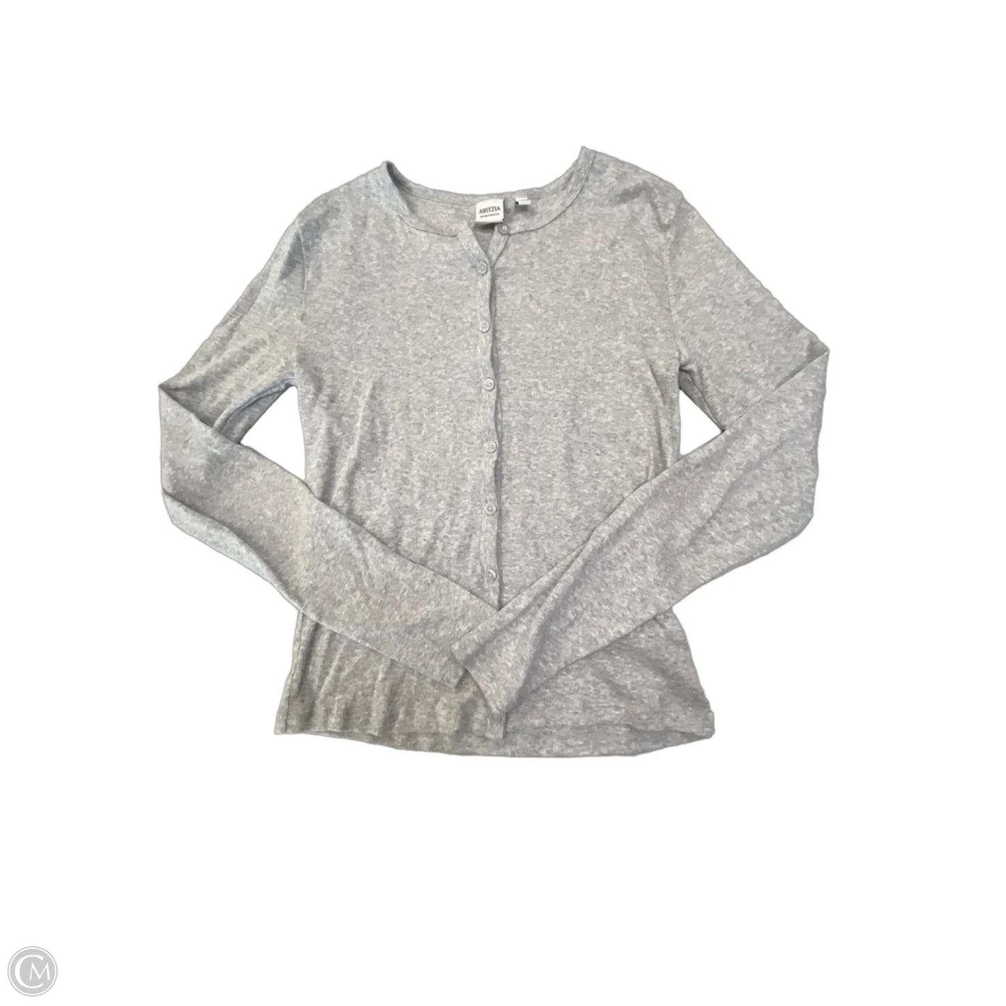 Top Long Sleeve By Aritzia In Grey, Size: M