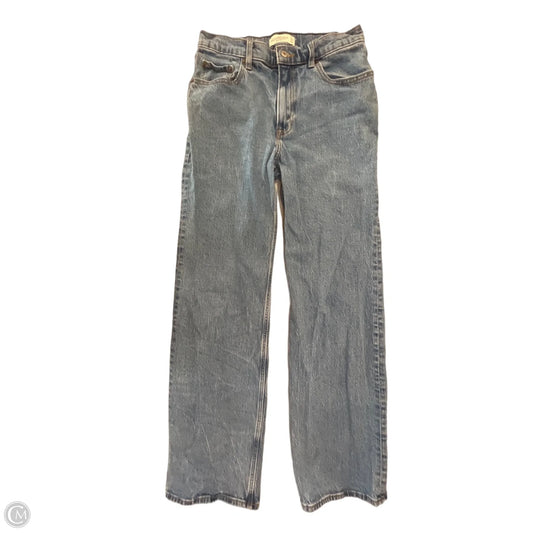 Jeans Straight By Abercrombie And Fitch In Blue Denim, Size: 8l