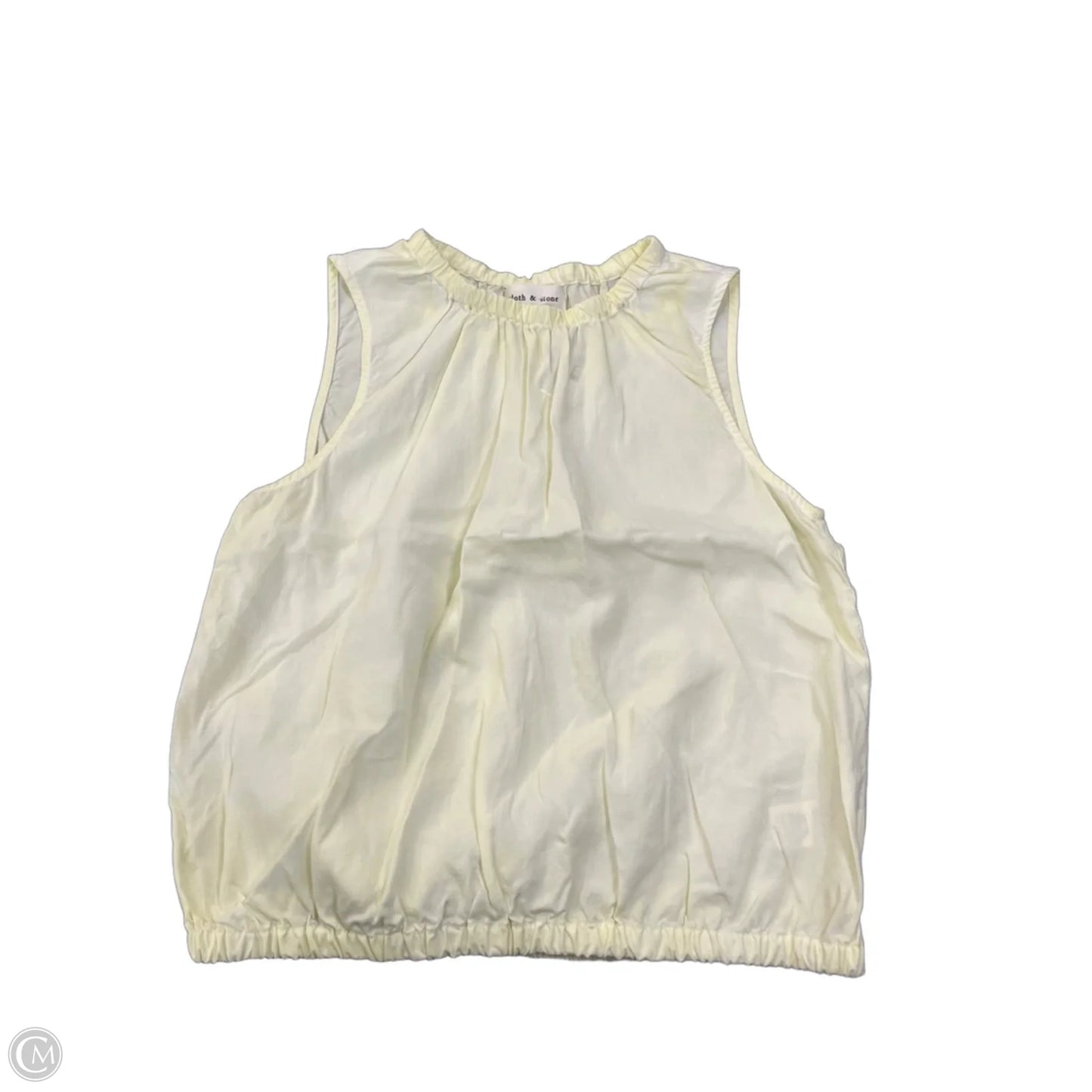 Blouse Sleeveless By Cloth & Stone In Yellow, Size: S