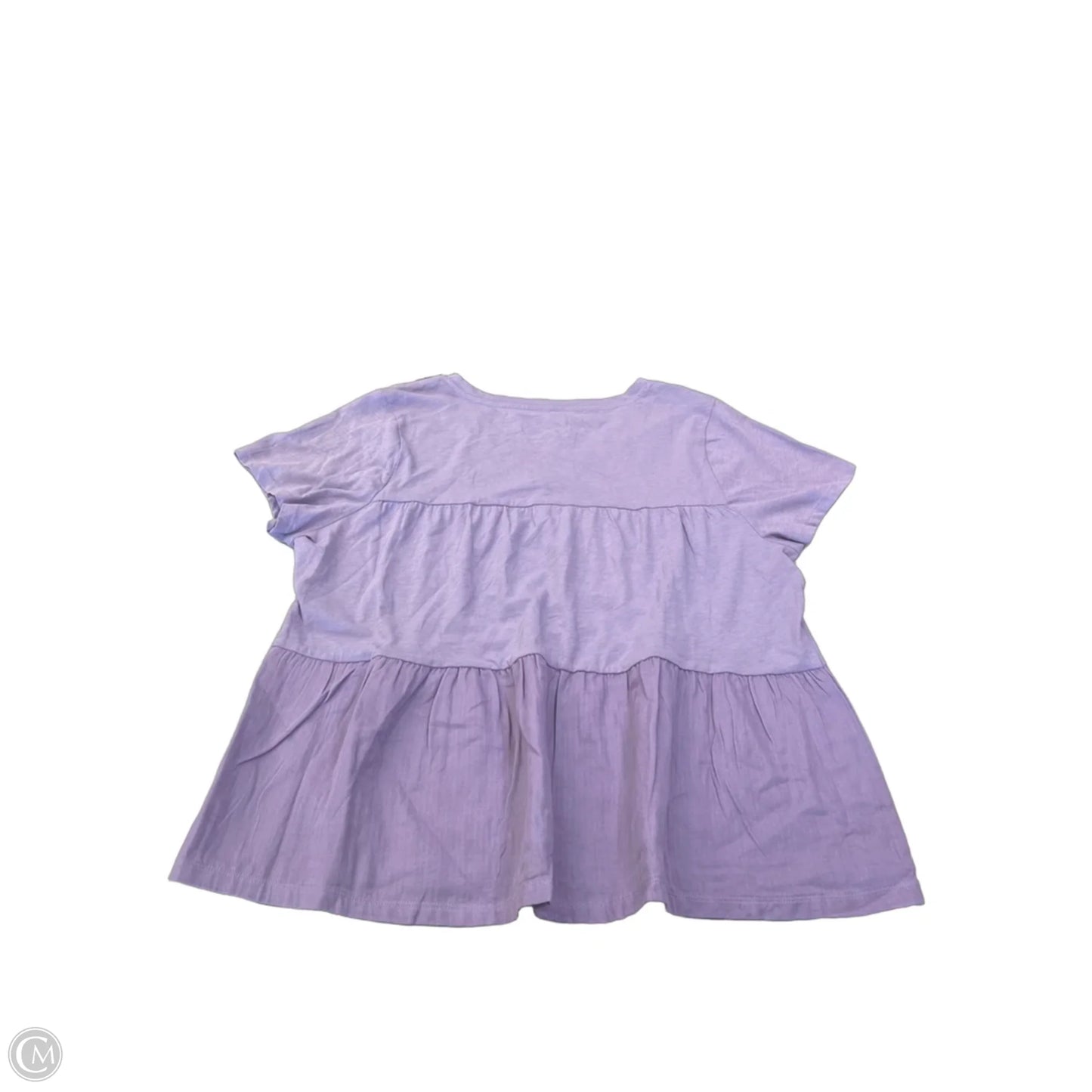Top Short Sleeve By Sonoma In Purple, Size: Xl