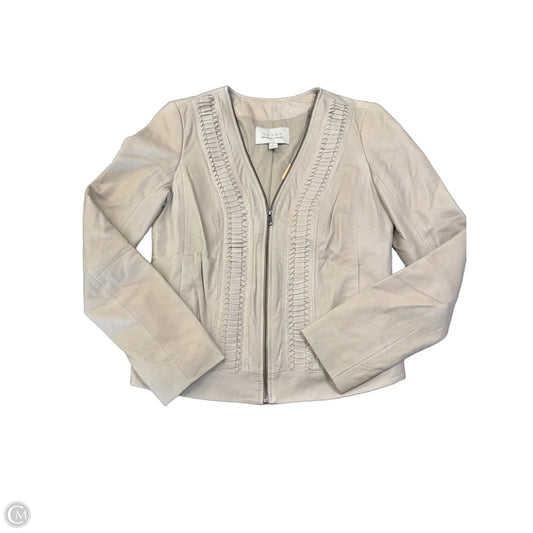Jacket Leather By Hinge In Tan, Size: S