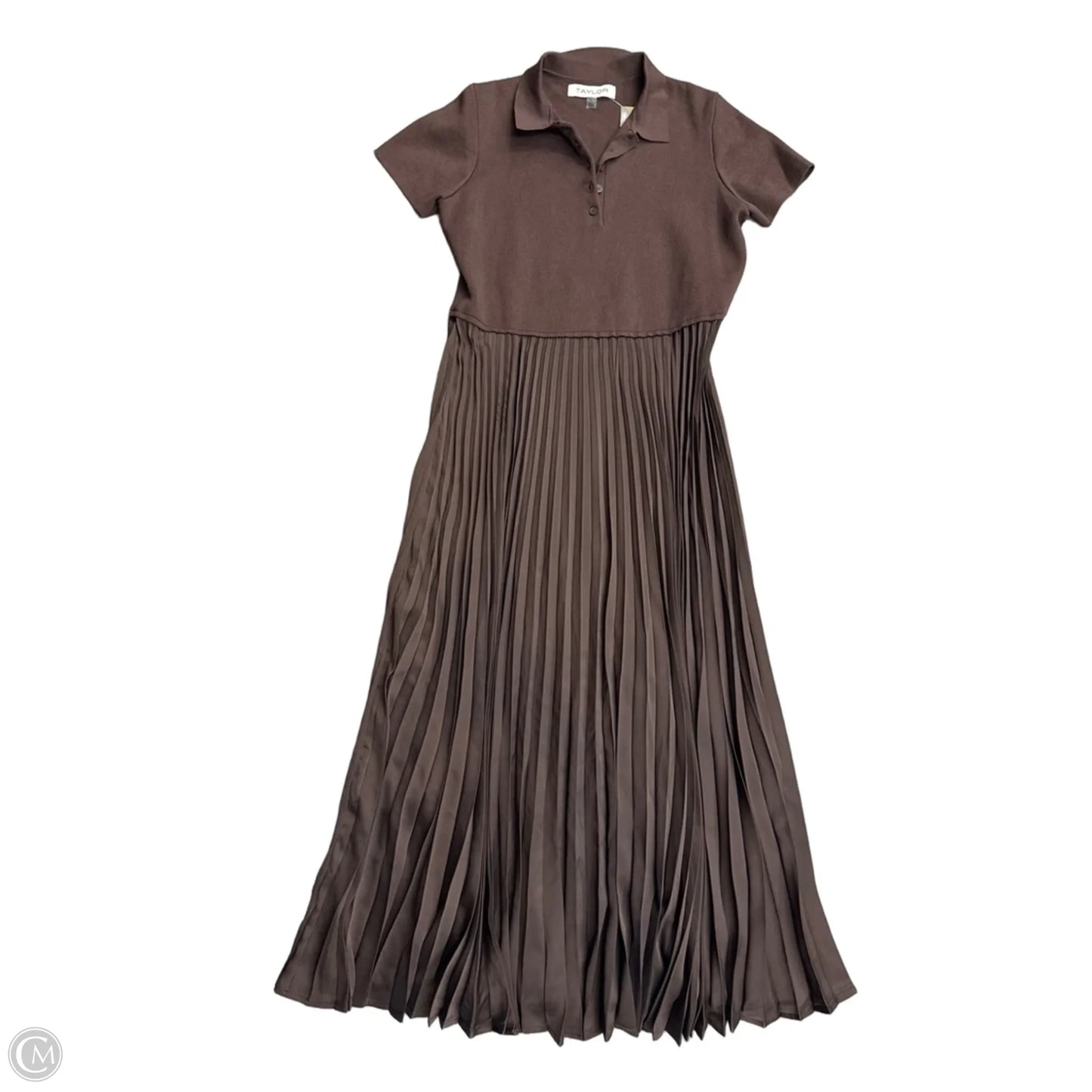 Dress Casual Maxi By Taylor In Brown, Size: L