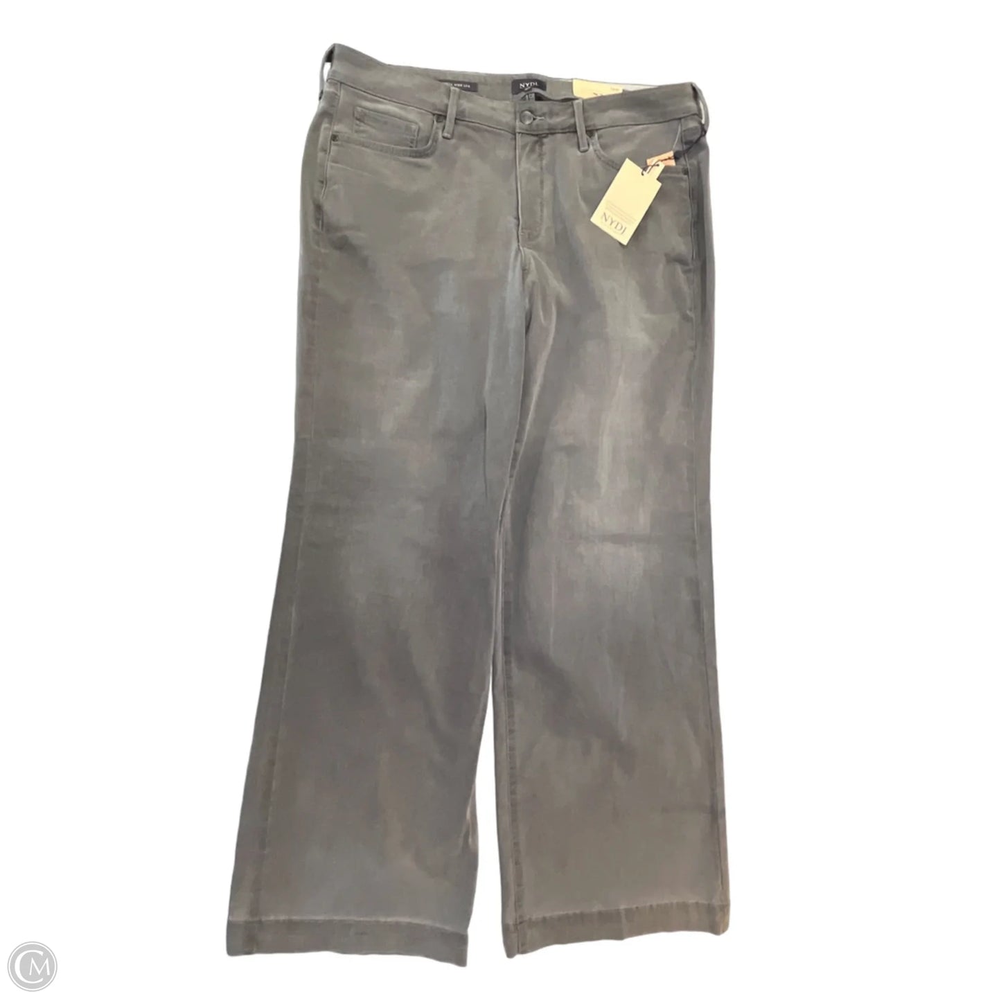 Jeans Wide Leg By Not Your Daughters Jeans In Grey Denim, Size: 16