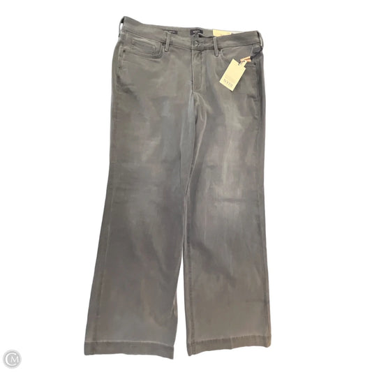 Jeans Wide Leg By Not Your Daughters Jeans In Grey Denim, Size: 16