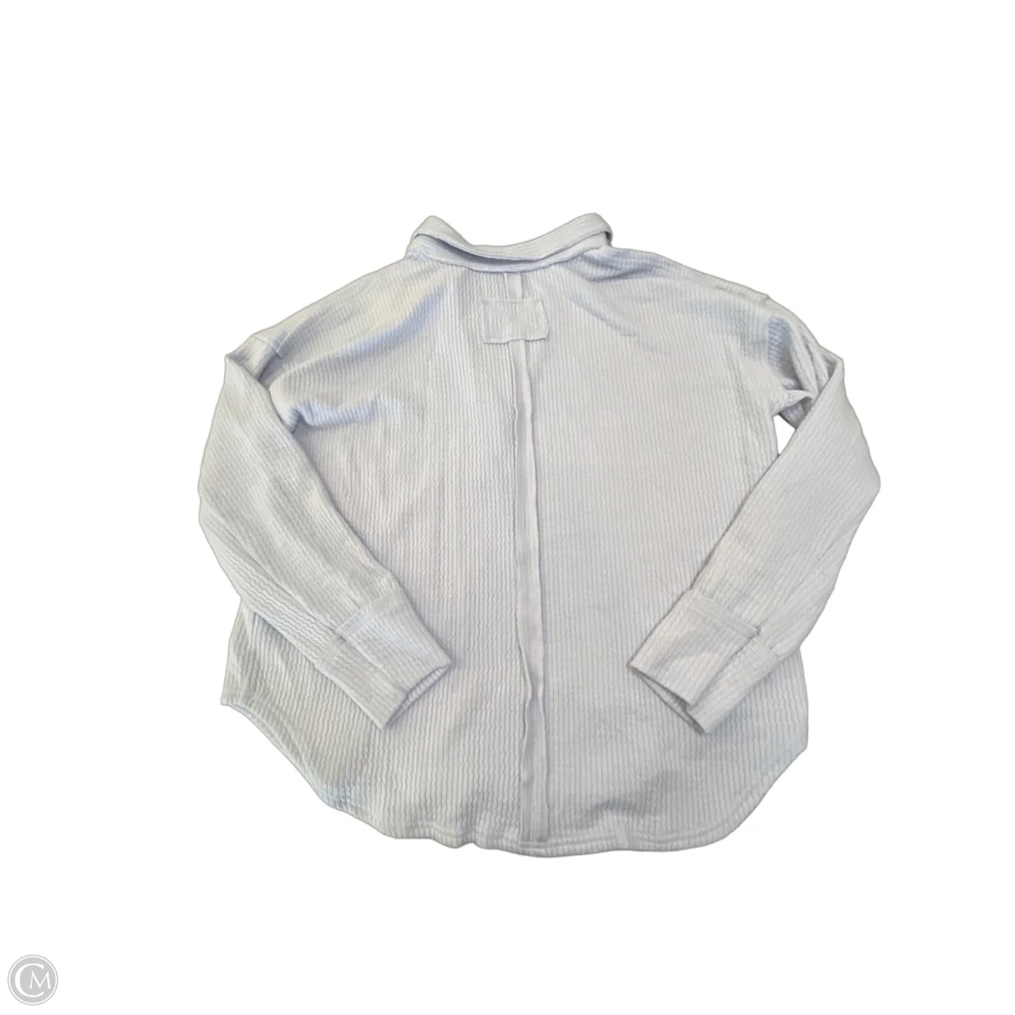 Top Long Sleeve By Blu Pepper In Blue, Size: Xl