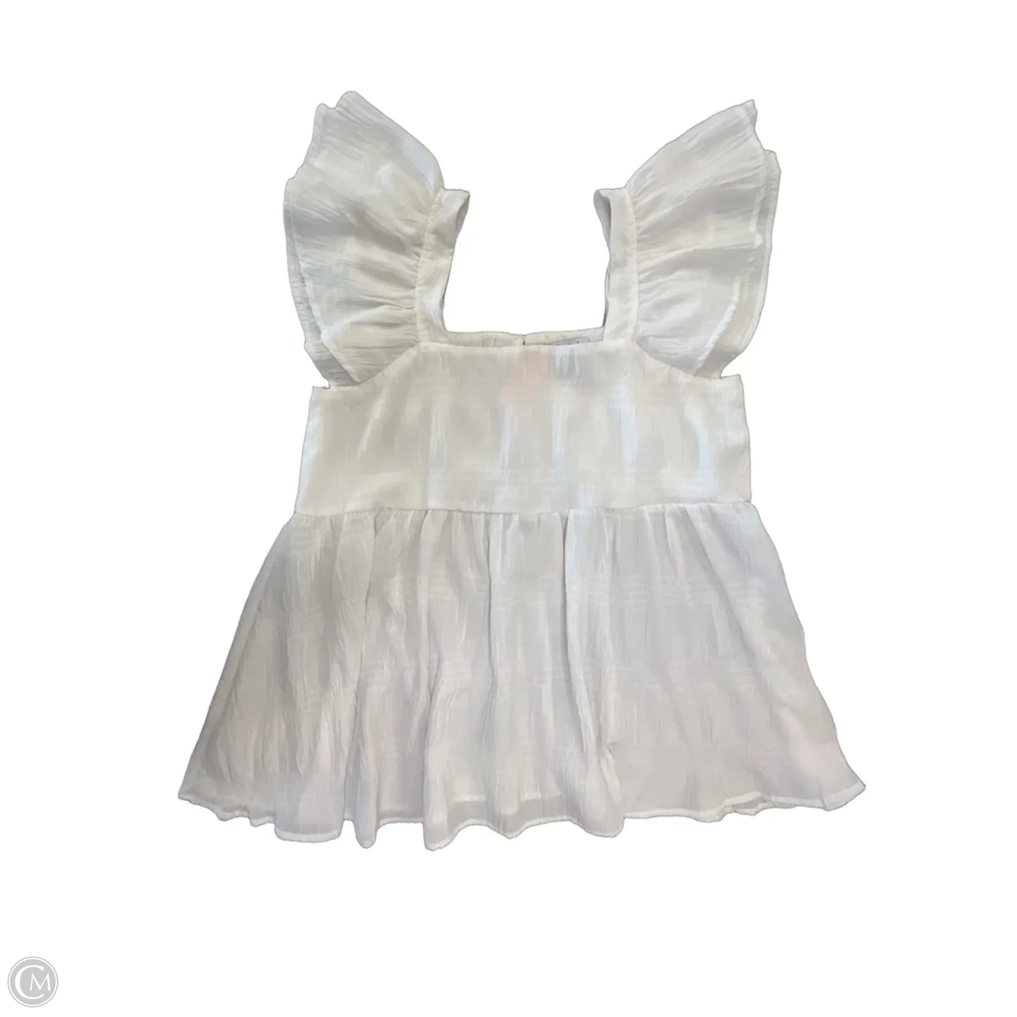 Blouse Sleeveless By White Birch In White, Size: M