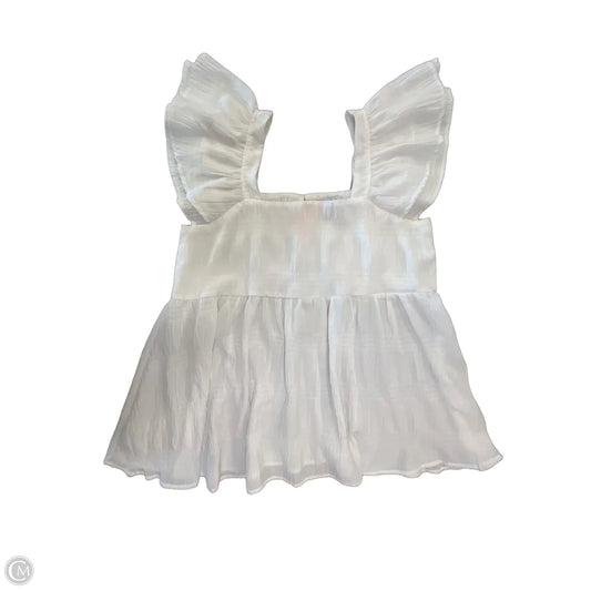 Blouse Sleeveless By White Birch In White, Size: M