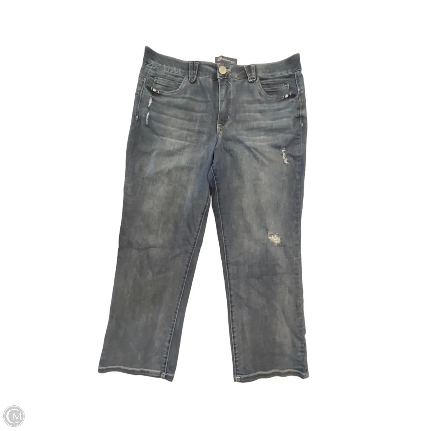 Jeans Cropped By Democracy In Blue Denim, Size: 16