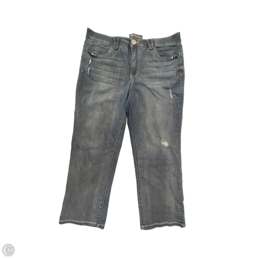 Jeans Cropped By Democracy In Blue Denim, Size: 16