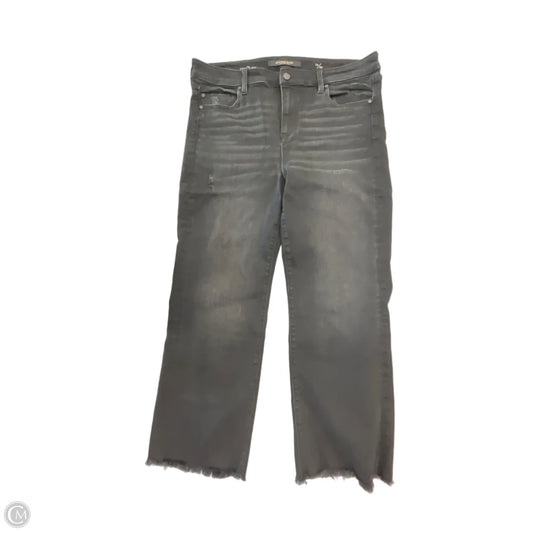 Jeans Cropped By Liverpool In Black Denim, Size: 14