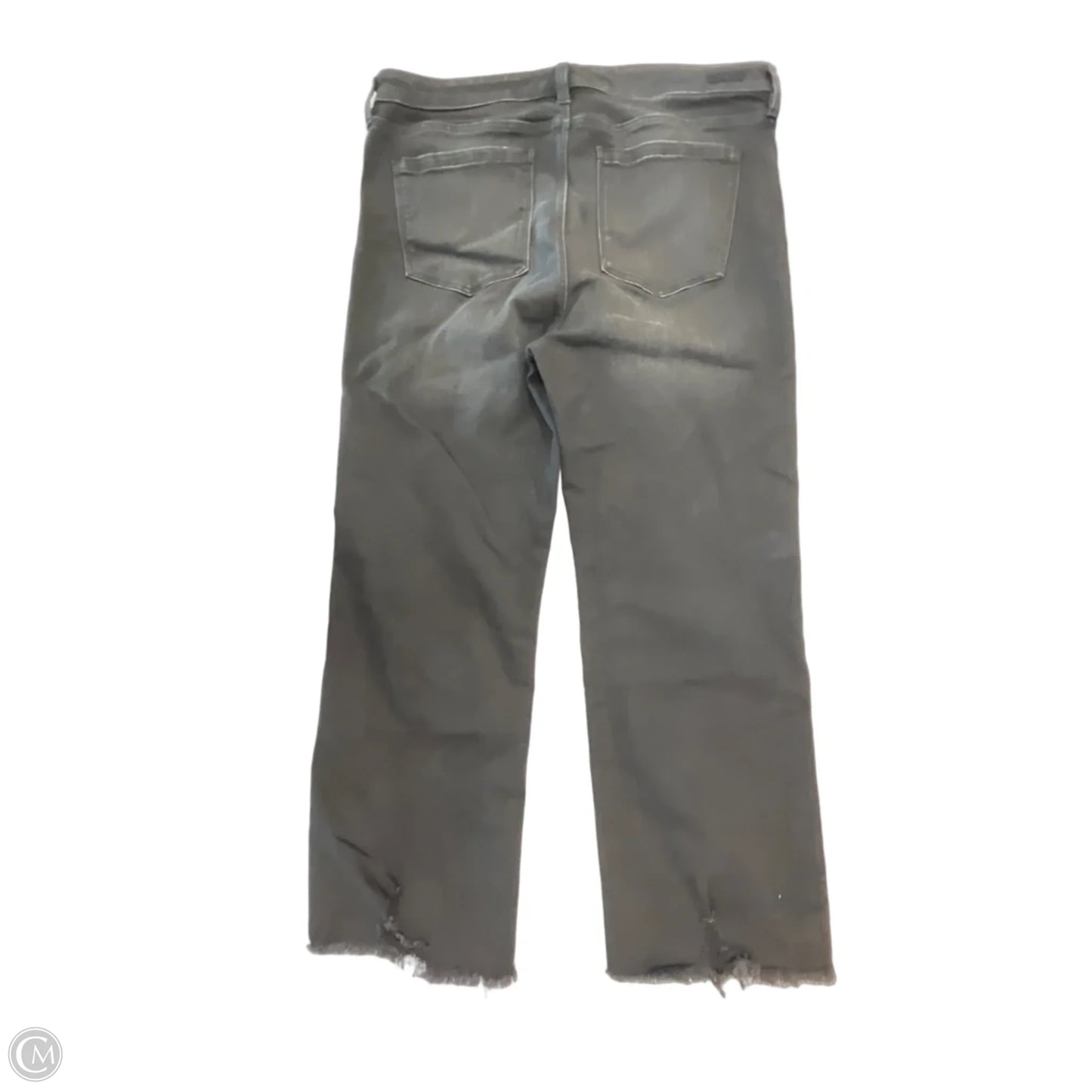 Jeans Cropped By Liverpool In Black Denim, Size: 14