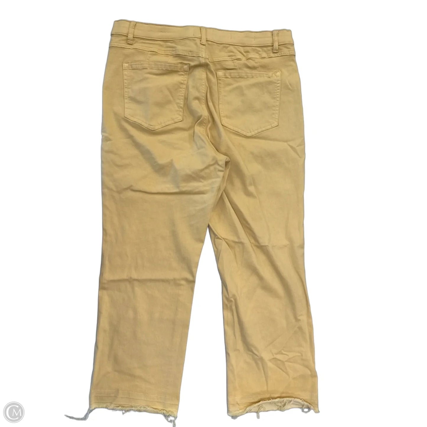 Jeans Wide Leg By Tribal In Yellow Denim, Size: 14