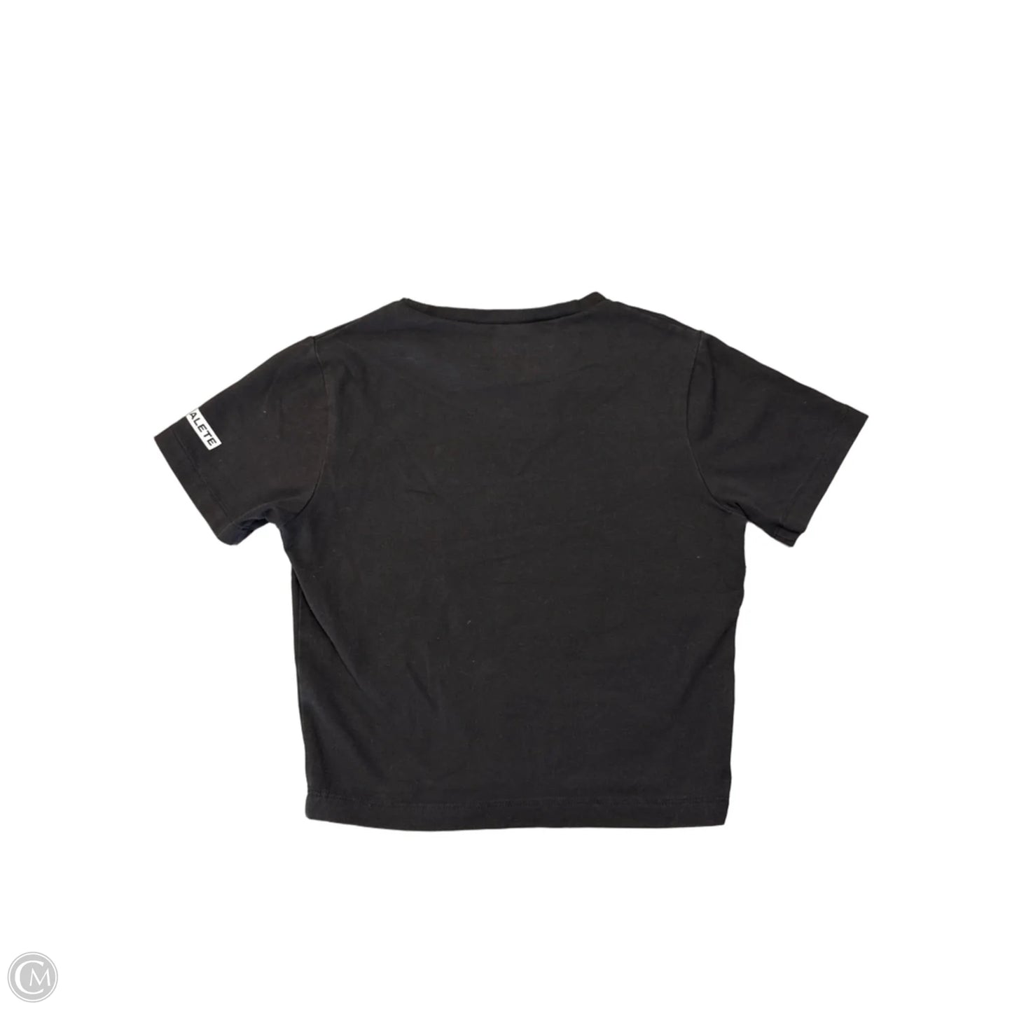 Athletic Top Short Sleeve By Alphalete In Black, Size: S
