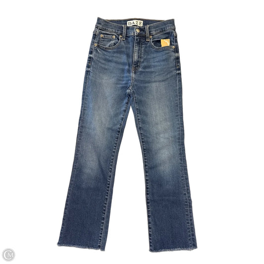 Jeans Wide Leg By Daze Denim In Blue Denim, Size: 0