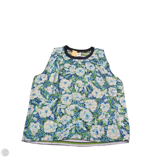 Blouse Sleeveless By Cabi In Blue, Size: M