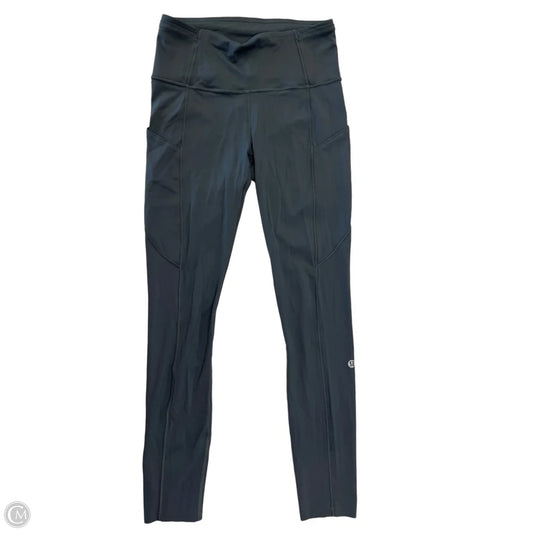 Athletic Leggings By Lululemon In Grey, Size: S