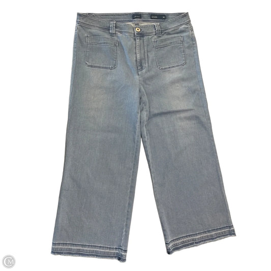 Jeans Cropped By J. Jill In Blue Denim, Size: 14
