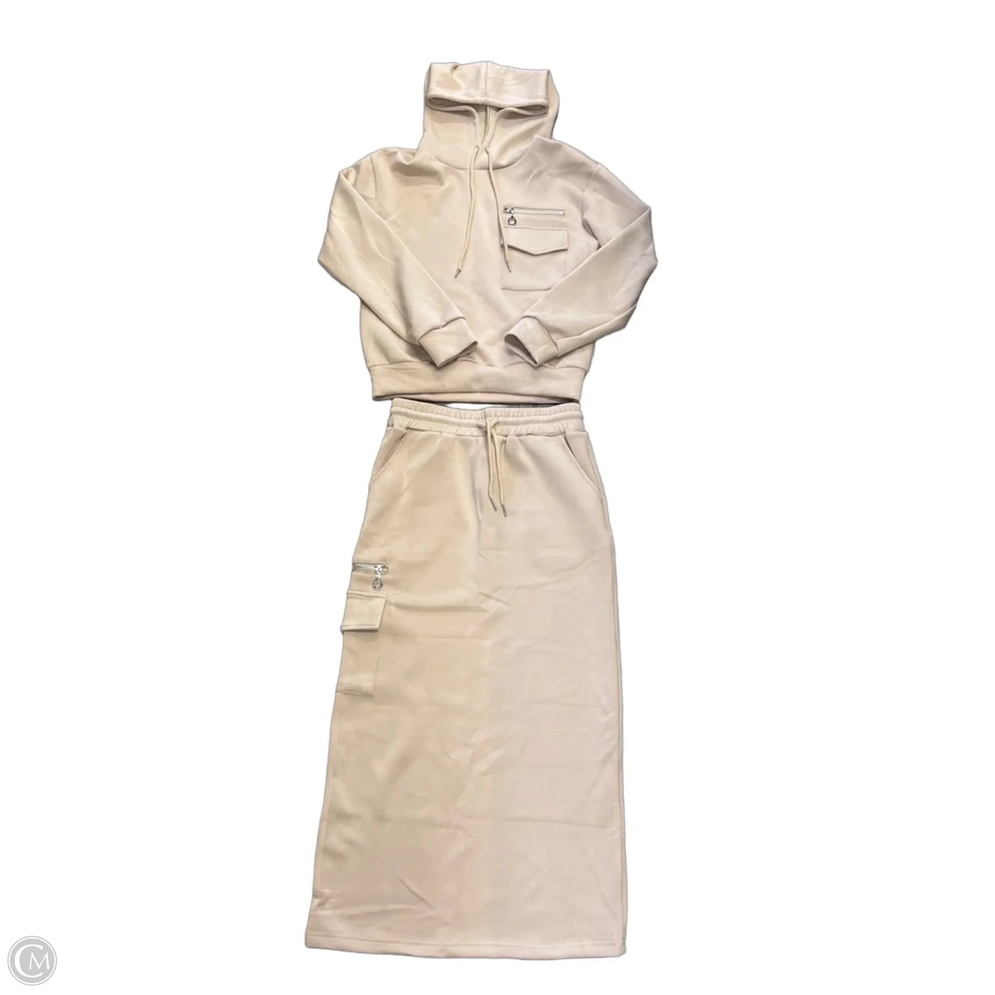 Skirt Set 2pc By Clothes Mentor In Brown, Size: S