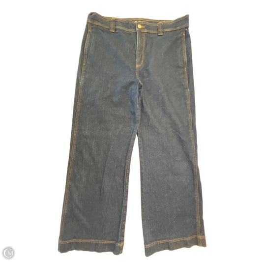 Jeans Wide Leg By Loft In Blue Denim, Size: 12