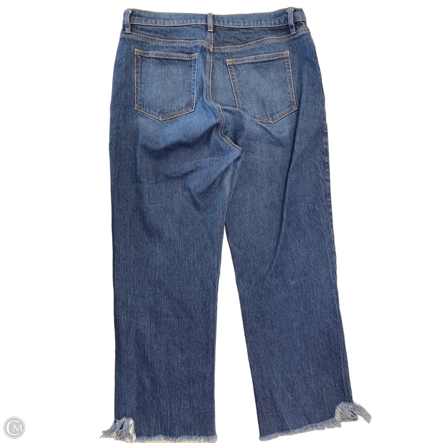 Jeans Straight By Loft In Blue Denim, Size: 12