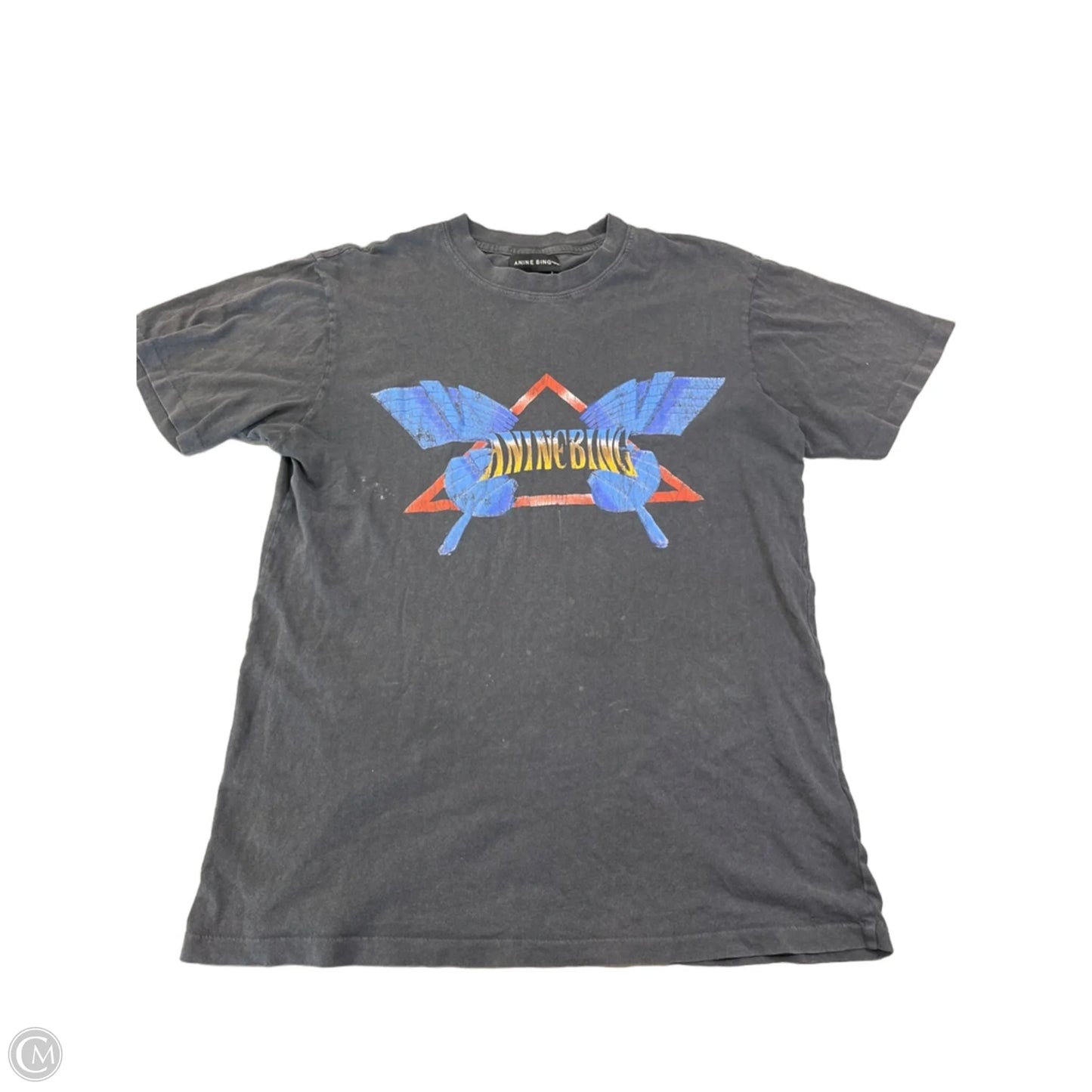 Top Short Sleeve By Anine Bing In Grey, Size: Xs
