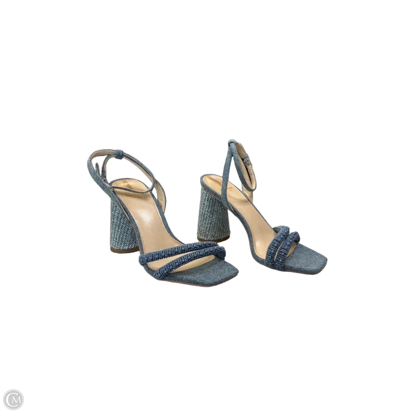 Sandals Heels Block By Sam Edelman In Blue, Size: 7