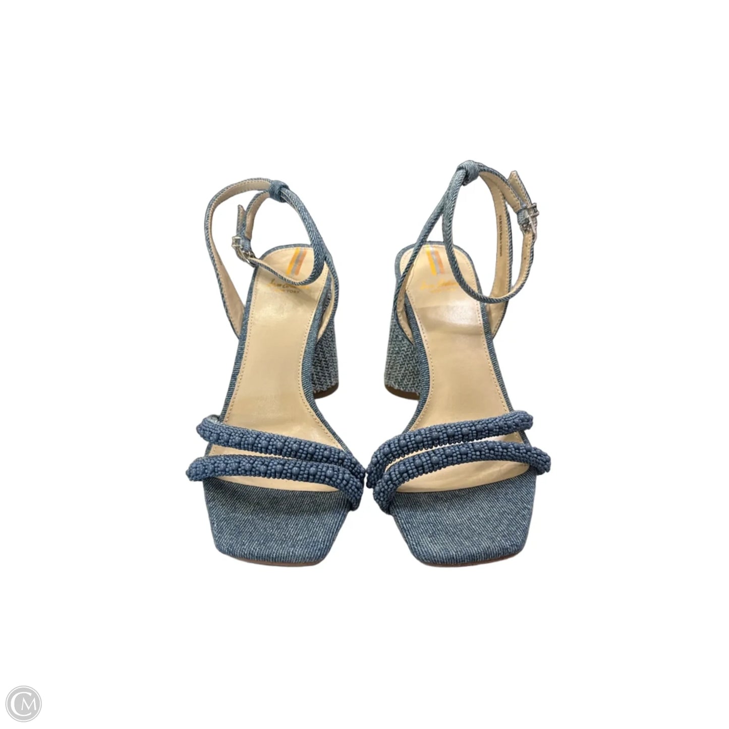 Sandals Heels Block By Sam Edelman In Blue, Size: 7