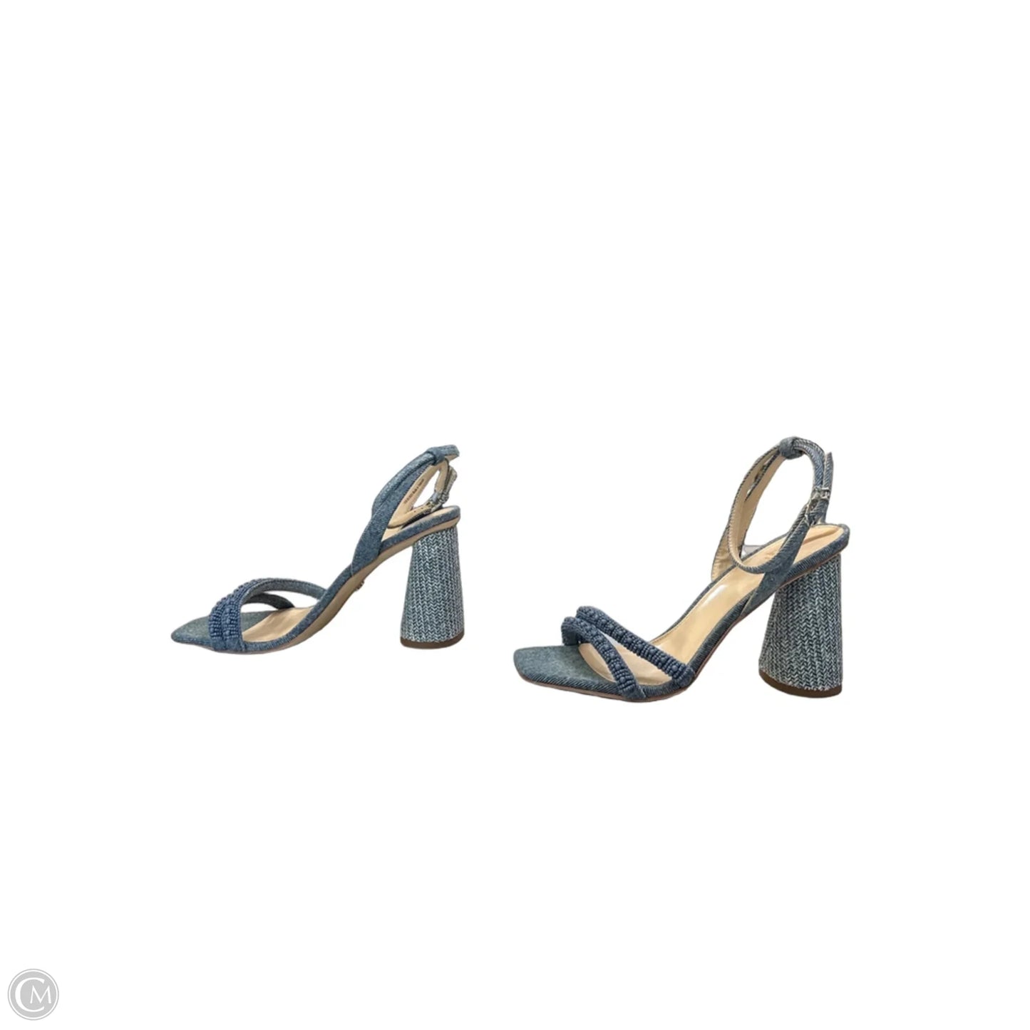 Sandals Heels Block By Sam Edelman In Blue, Size: 7