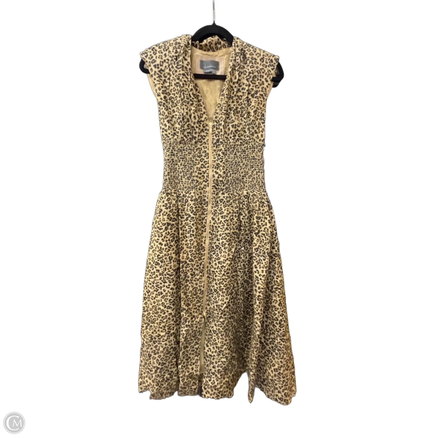 Dress Casual Midi By Anthropologie In Leopard Print, Size: S