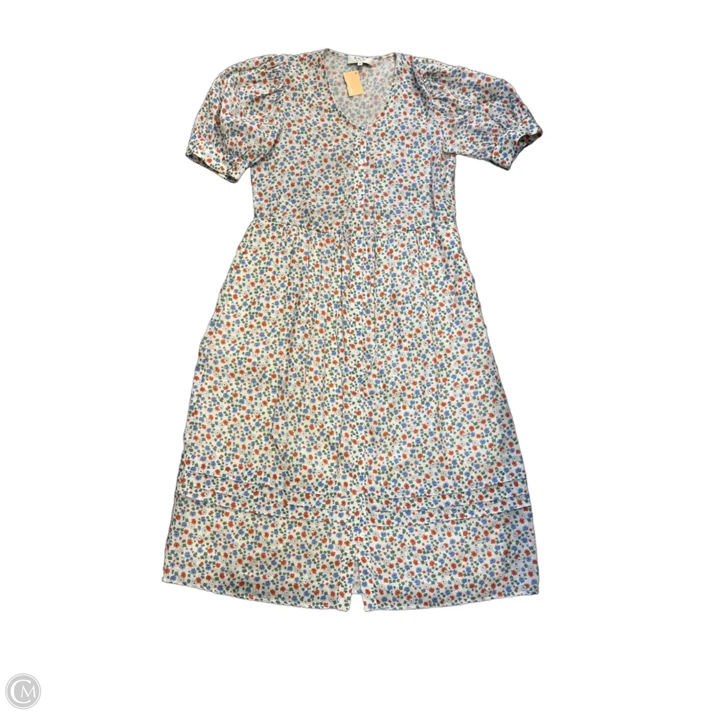 Dress Casual Midi By Cma In Floral Print, Size: S